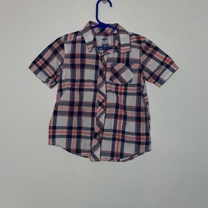 Old Navy Blue, Pink & White Botton Down Shirt